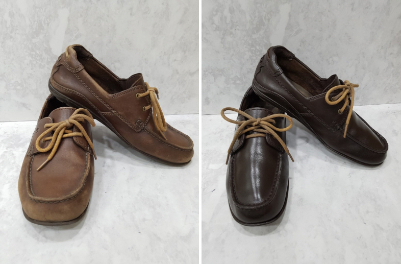 RockPort 락포트 남성화 로퍼 복원 염색