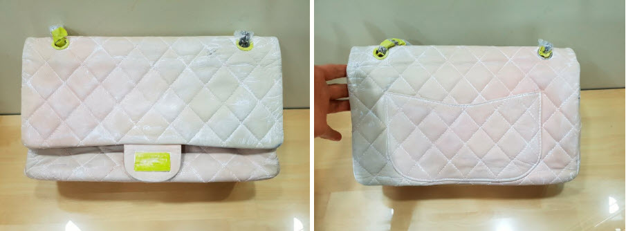 샤넬 체인핸드백 재염색