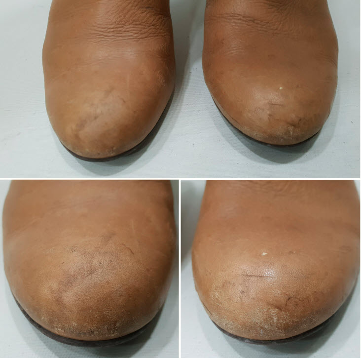 롱부츠 복원 염색