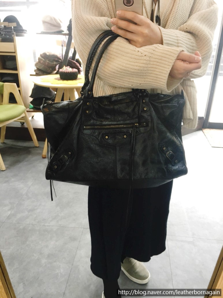 발렌시아가 모터백 BALENCIAGA 빅사이즈 토트백