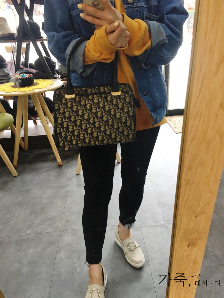 크리스찬 디올 Christian Dior 페브릭 토드백