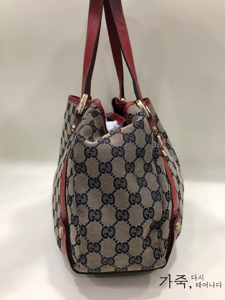 GUCCI 구찌 모노그램 패턴 페브릭 숄더백
