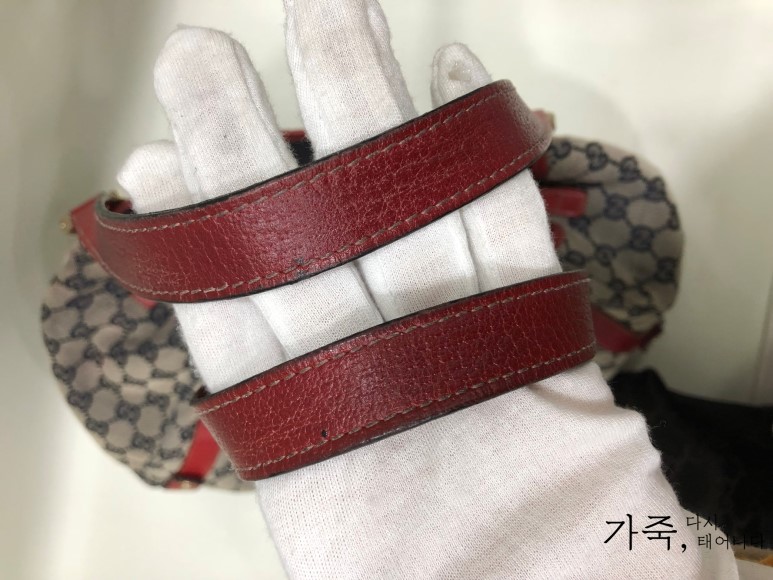 GUCCI 구찌 모노그램 패턴 페브릭 숄더백