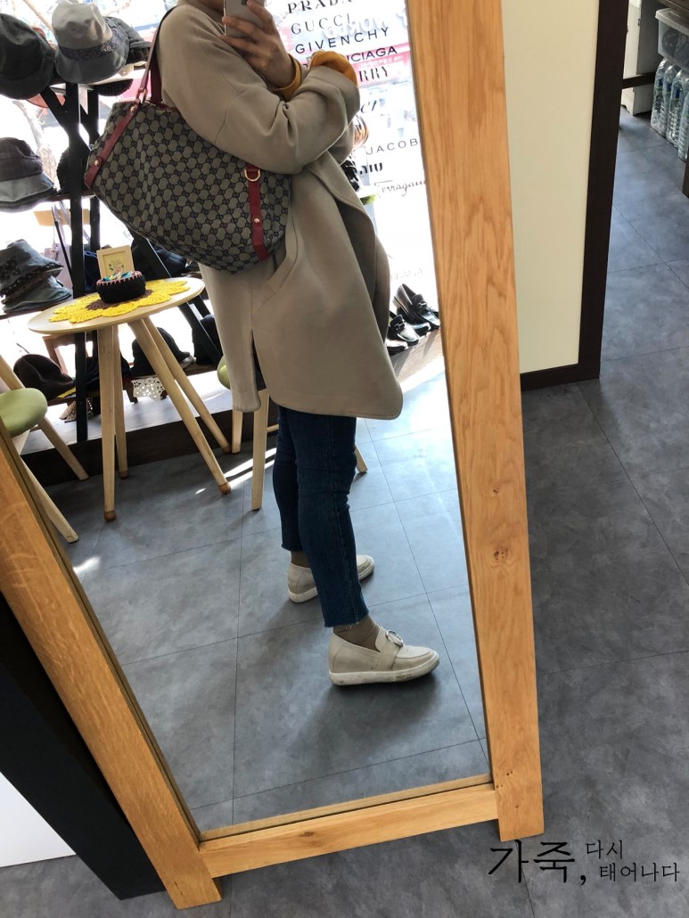 GUCCI 구찌 모노그램 패턴 페브릭 숄더백