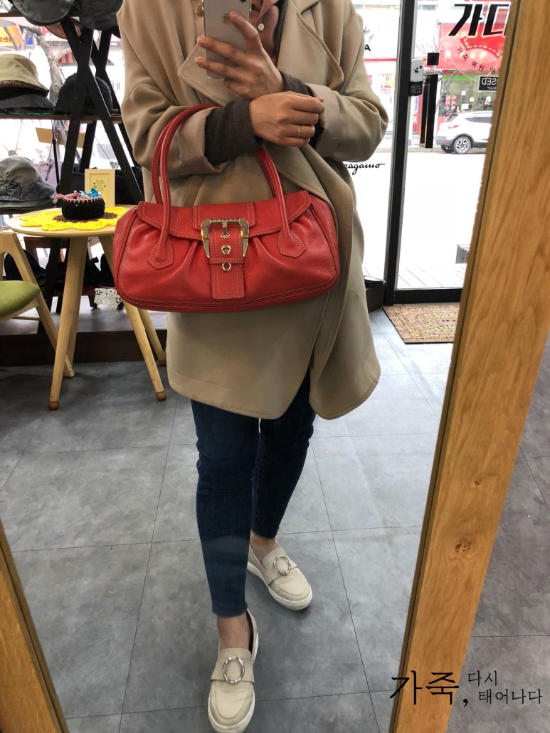 CELINE 셀린느 오렌지 바케트 토트백