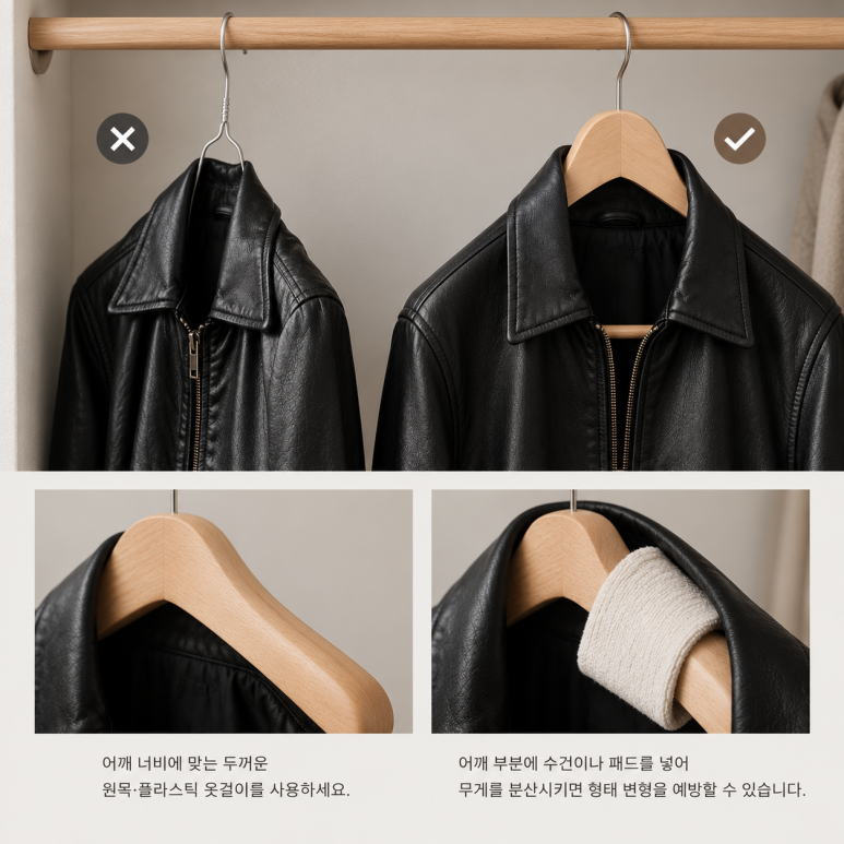 겨울에 입던 가죽 자켓, 여름철 보관법｜곰팡이·변형 막는 관리 방법