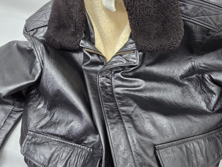 L.L.Bean 빈티지 가죽자켓 색상변경 작업 후